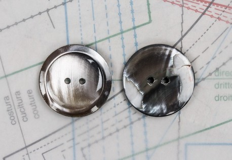 bouton en nacre, 1 lot 7 pièces
