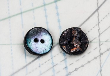 bouton en nacre, 1 lot 14 pièces
