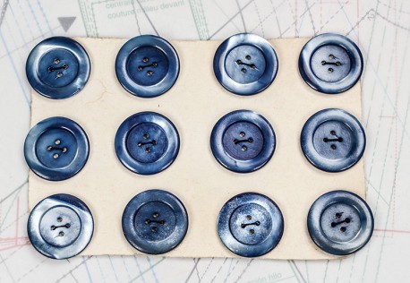 bouton en nacre, 1 plaque 12 boutons