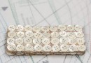 bouton en nacre, 2 lots de 4 plaques de 36 boutons