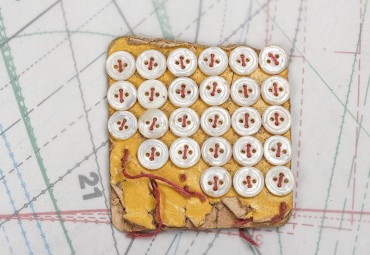 bouton en nacre, 1 plaque 26 boutons
