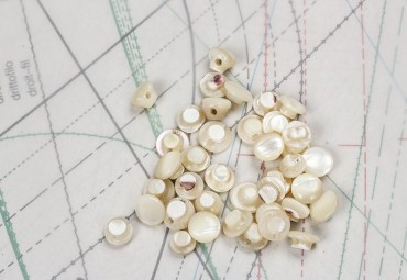 bouton en nacre, 1 lot 28 pièces