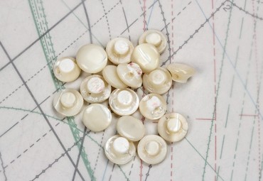 bouton en nacre, 1 lot 15 pièces