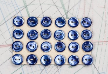 bouton en nacre, 1 plaque 24 boutons