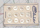 bouton en nacre, 1 plaque 12 boutons