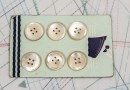 bouton en nacre, 1 plaque 12 boutons