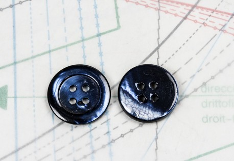 bouton en nacre, 1 lot 6 pièces