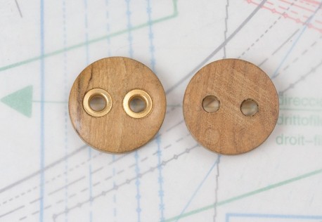 bouton en bois