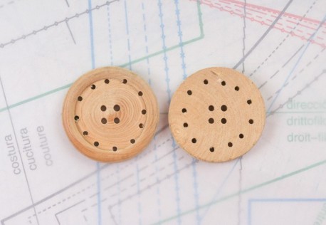 bouton en bois