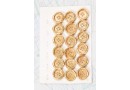 Bouton en métal argenté 4 trous 1 plaque de 18 boutons