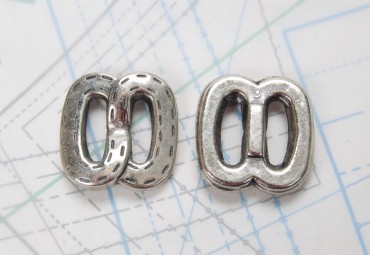 Bouton en métal doré moulé pas d'attache