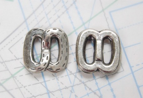 Bouton en métal doré moulé pas d'attache