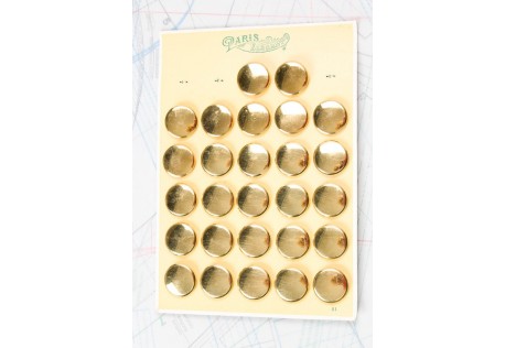 Bouton en métal doré estampé boucle oméga 1 plaques de 27 boutons