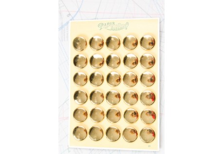 Bouton en métal doré estampé boucle oméga 5 plaques de 30 boutons