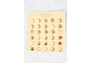 Bouton en métal doré brillant estampé boucle oméga 1 plaques de 30 boutons